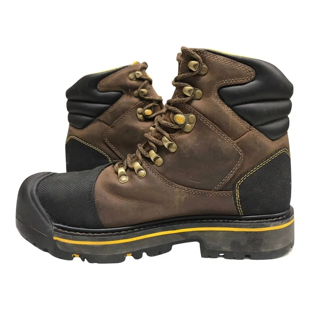 Keen ASTM F2413-11 MEN SZ US 9 EE Waterproof Leather Hiking Steel toes boots
